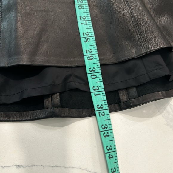 Izzy Camilleri Flared Tulip Profile Leather Midi Skirt - Picture 12 of 15